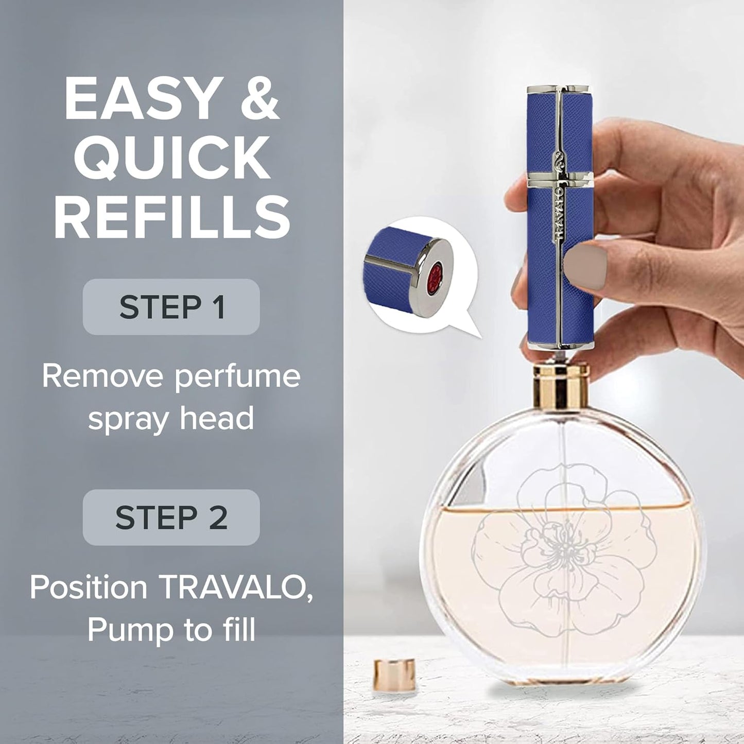 Travalo Milano Perfume Atomizer - Blue