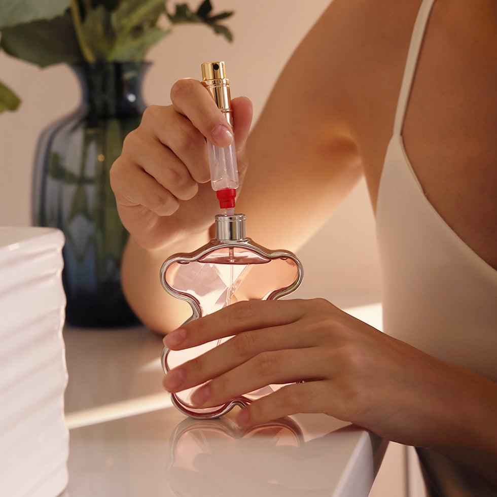 Travalo Walzer Refillable Perfume Atomizer - White Leather