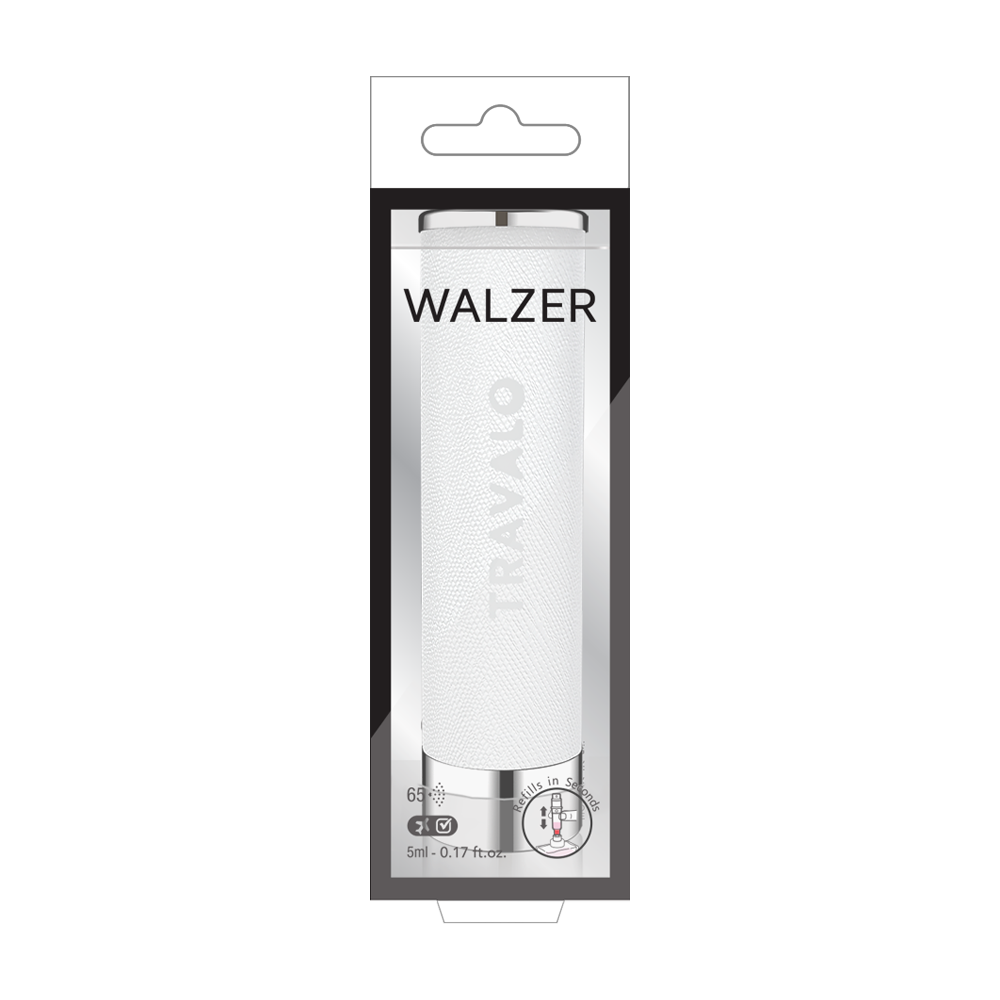 Travalo Walzer Refillable Perfume Atomizer - White Leather