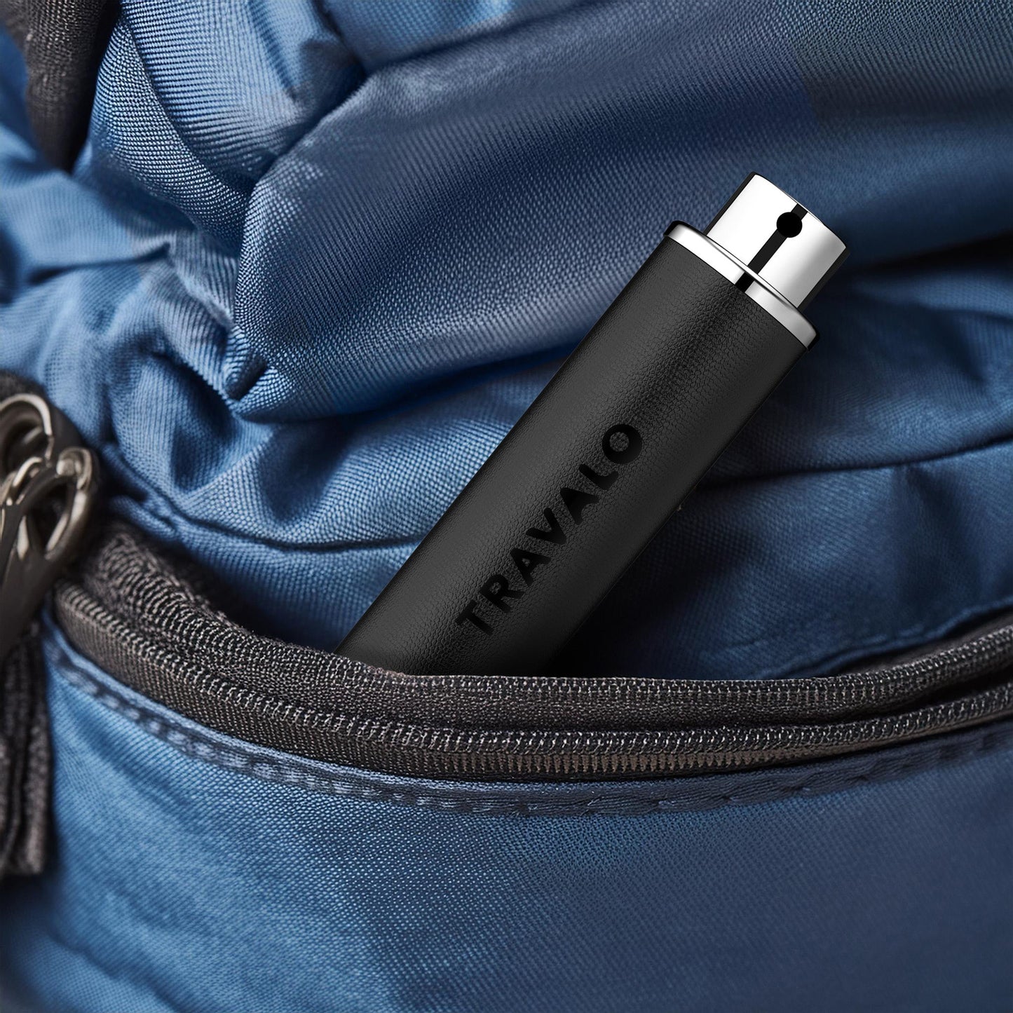 Travalo Walzer Refillable Perfume Atomizer - Black Leather