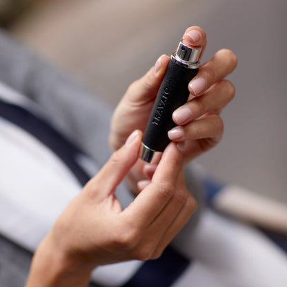 Travalo Walzer Refillable Perfume Atomizer - Black Leather