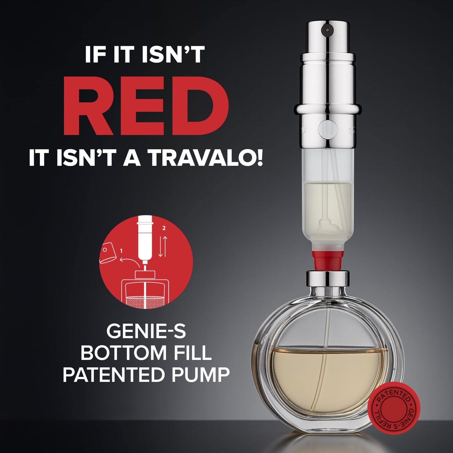 Travalo Classic Perfume Atomizer-Black