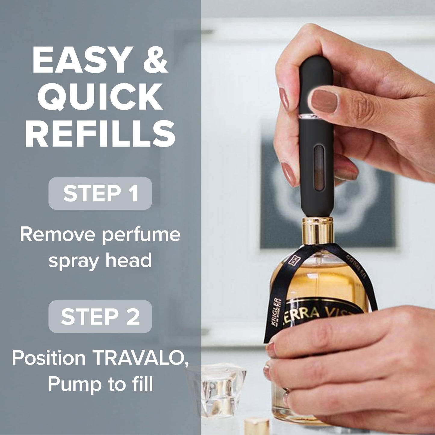 Travalo Classic Perfume Atomizer-Black