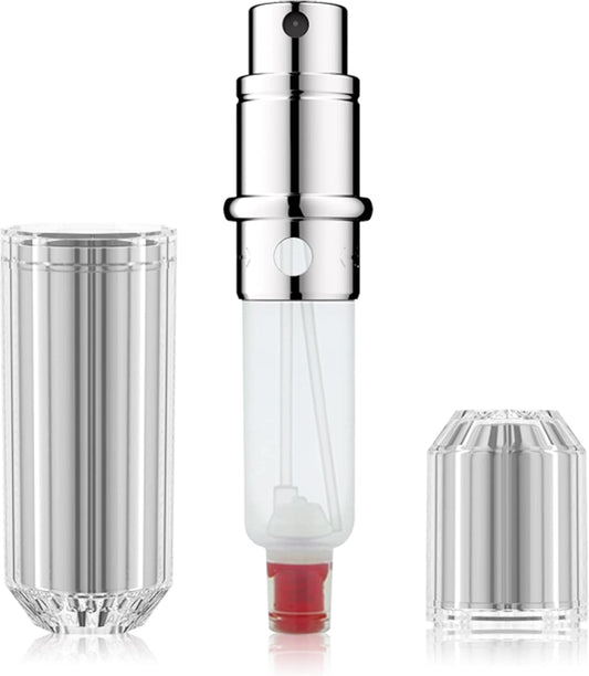 Travalo Bijoux Oval Refillable Perfume Atomizer- Silver