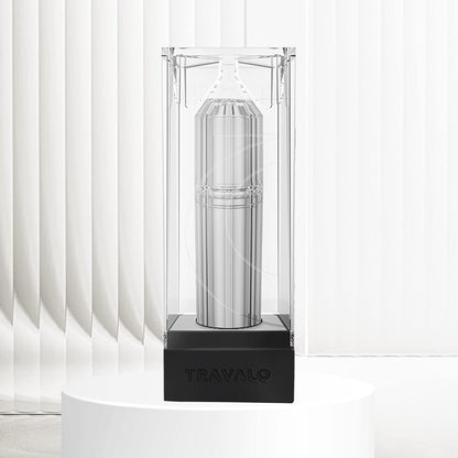 Travalo Bijoux Oval Refillable Perfume Atomizer- Silver